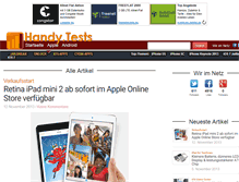Tablet Screenshot of keine.handy-tests.net